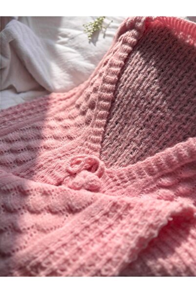 Çeyizcim Knitwear Knitted Yumoş Angora Women's Vest Dowry Holder