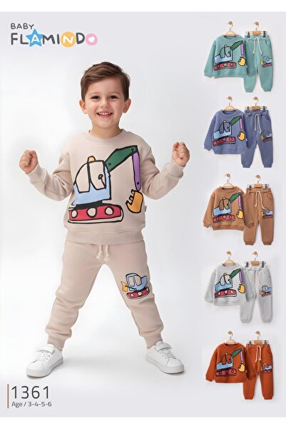baby flamindo Excavator Printed 3 Thread Men's Suit