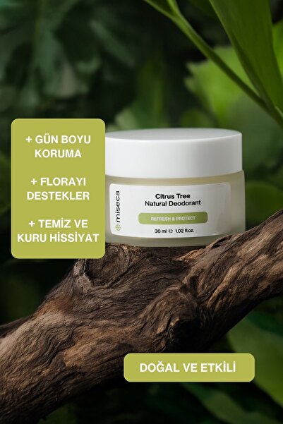 miseca Citrus Tree Doğal Krem Deodorant 30 ml | Limon Portakal Mür