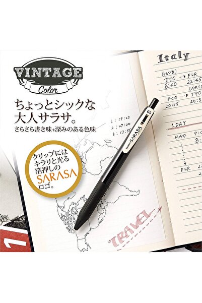 Zebra Sarasa 0.5mm Vintage Colors 5'li Kalem Seti - Set 2