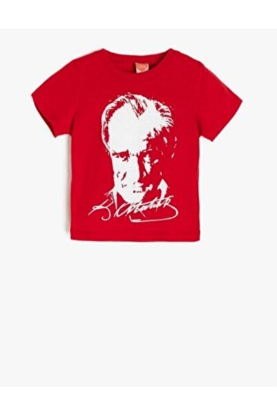 Şeker Çocuk Unisex Black Ataturk Printed T-shirt