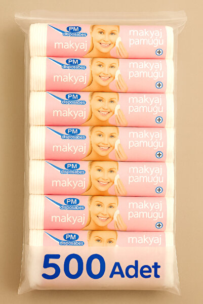 nistabolje 500 Adet Pamuk Makyaj Temizleme Pamuğu Pedi