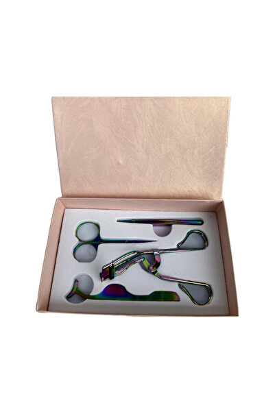 velve Set patru accesorii pentru stilizarea genelor si sprancenelor, Rainbow