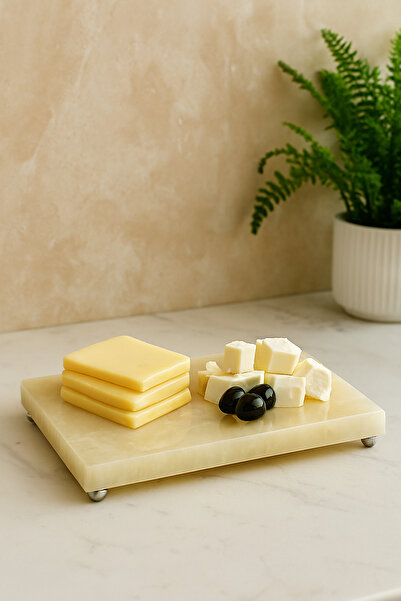 HBNC Onyx Işık Geciren Mermer Sunumluk 40 X 20 Ölçülerinde Doğal Taş Sunumluk...