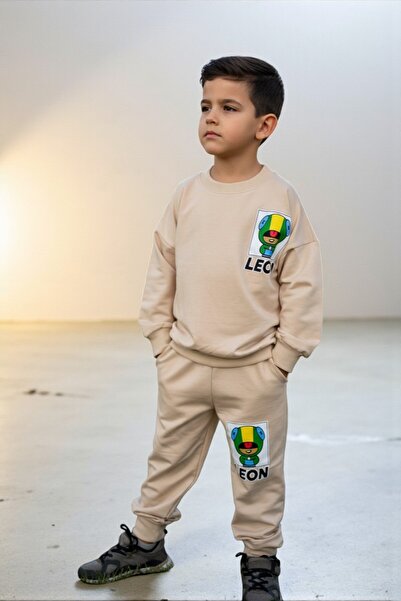 Patriko Boys' New Season Long Sleeve Brawl Stars Sweatshirt Tracksuit Bottom Top Set