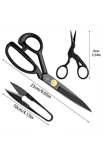 Choice KRABALL Professional Sewing Tailor Scissors Kit Cutting Scissors Cloth Needlework Stainless Steel...