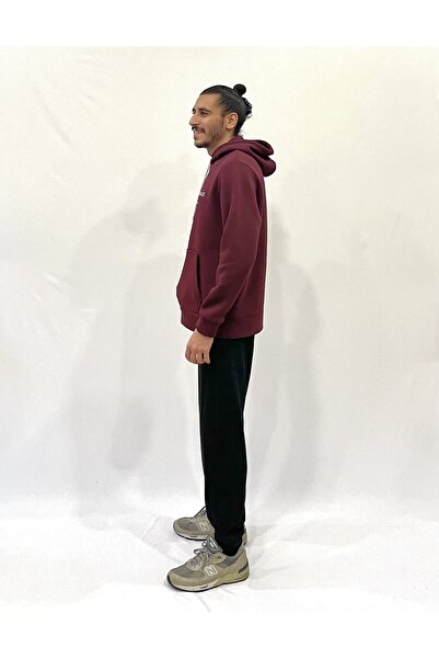 Superlife Men's Hooded Comfortable Fit Fleece Lined 3-Thread El Letter Printed California Printed Sweatshirt Spr24Sw03