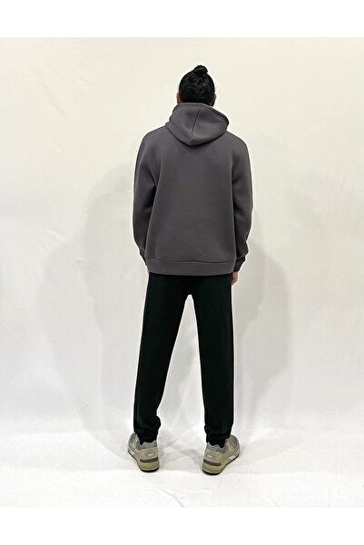 Superlife Men's Hooded Comfortable Fit Fleece Lined 3-Thread El Letter Printed California Printed Sweatshirt Spr24Sw03