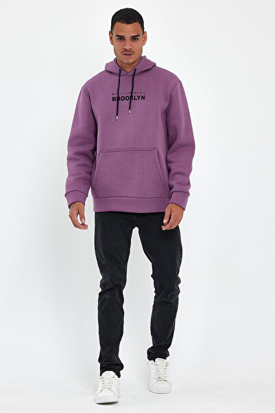 Superlife Hanorac pentru bărbați, confortabil, cu fleece interior, 3 fire, Wi...