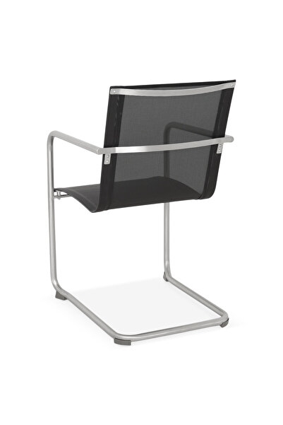 Maison Mex Garden/terrace dining chair, ESSEN, L.52.5 l.62 H.85 cm, gray/black