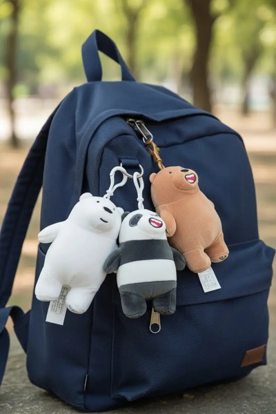 Miniso We Bare Bears Lisanslı Peluş Anahtarlık