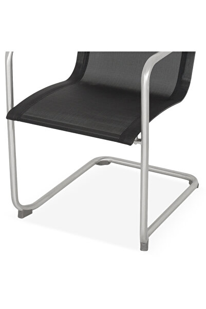 Maison Mex Garden/terrace dining chair, ESSEN, L.52.5 l.62 H.85 cm, gray/black