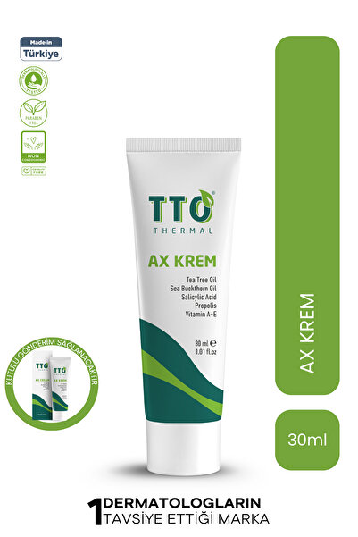 TTO Ax Akne Krem 30 ml (ÇAY AĞACI YAĞI / TEA TREE OIL)