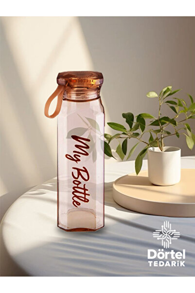 Dörtel Tedarik My Bottle Corner Glass Flask 500 ml - Color Options Available