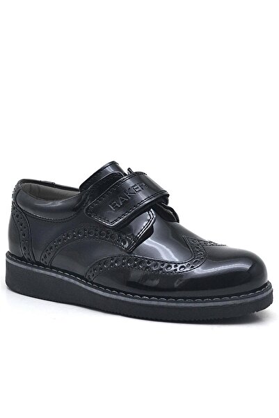 Rakerplus Hidra Black Patent Leather Velcro Boys' Shoes