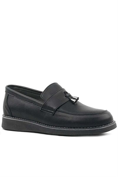 Rakerplus Pantofi clasici pentru copii Loafer negru mat
