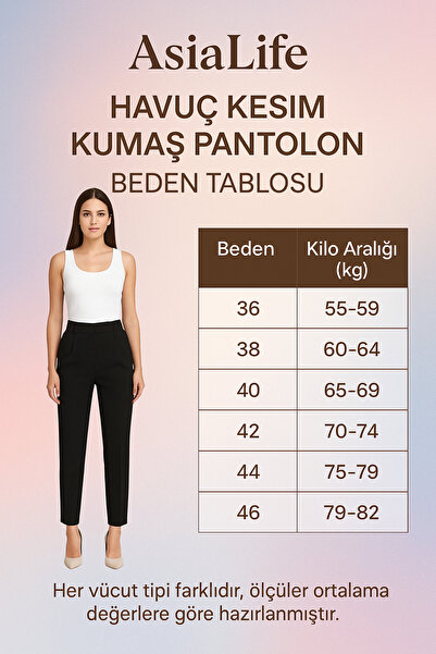 Asia zr ÖNÜ PENSLİ KUMAŞ PANTOLON
