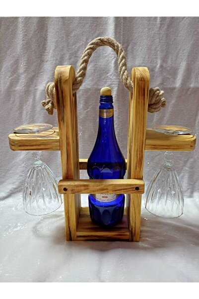 Genel Markalar Ahşap Rustik Şaraplık ve İçecek Standı