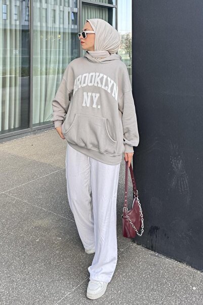 lamelif Γκρι με στάμπα τριών χρωμάτων Brooklyn