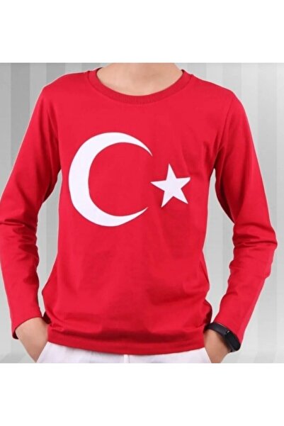 ROVİ قميص روفي 23 أبريل باللون الأحمر والأبيض، مناسب لعمر 8-9 سنوات