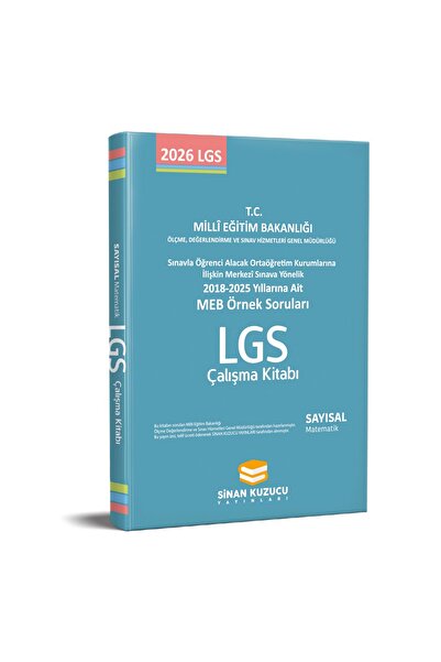 SİNAN KUZUCU YAYINLARI Meb Örnek Soruları Lgs Matematik Çalışma Kitabı 2026 LGS