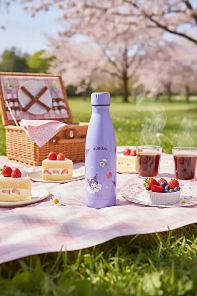 Miniso Sanrio Lisanslı Termos Şişe (500ml) - Kuromi