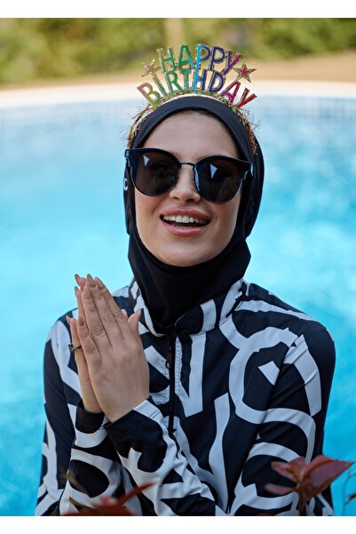 Mayovera Hijab Swimsuit Top - Logo Motif