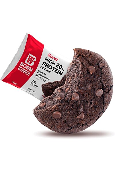 Born Winner BW Protein Cookie Double Chocolate and Blueberry 75 g بورن وينر ب...