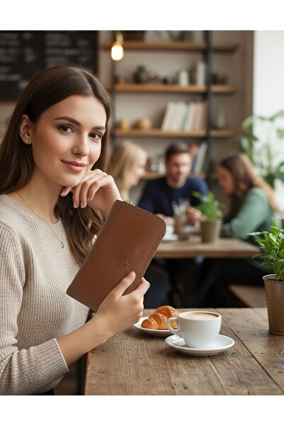 La'Graccia حقيبة يد ومحفظة نسائية كبيرة الحجم بسحاب باللون البني من Hmx Polo