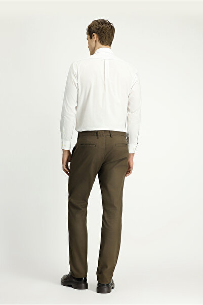 Kiğılı Regular Fit Desenli Likralı Kanvas / Chino Pantolon