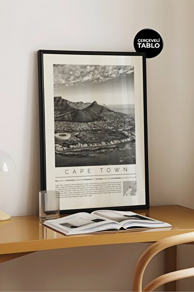 House Gorgeous Cape Town, Africa de Sud, colecția World Cities, poster monocr...