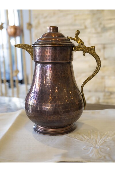 Bakır Concept Bakır Sürahi Kapaklı Model Oksit Renk