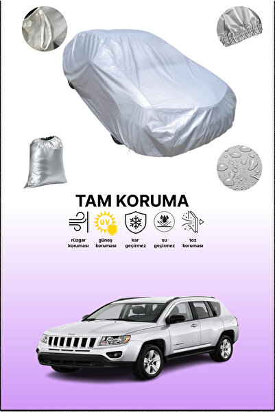 dokaca غطاء سيارة رمادي متوافق مع جيب كومباس 2011 - 2016، غطاء سيارة، غطاء واقي