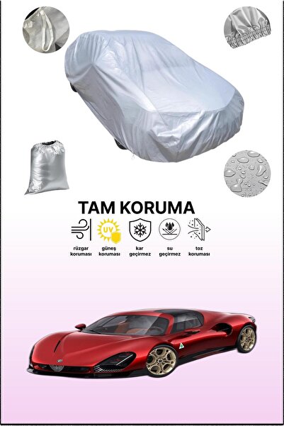 dokaca غطاء سيارة رمادي متوافق مع ألفا روميو 33 سترادالي، غطاء سيارة، غطاء واقي