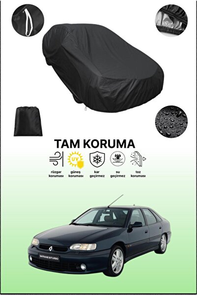 dokaca غطاء سيارة متوافق مع رينو سافران 1996 - 2000، لون أسود، غطاء واقي، غطا...