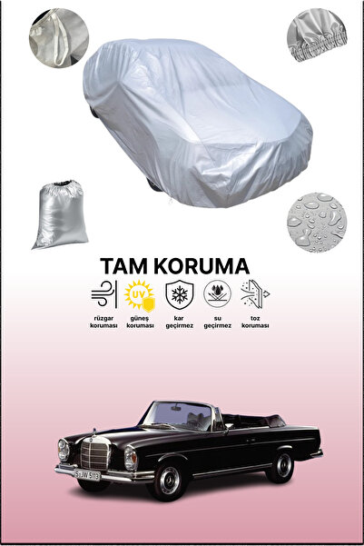 dokaca غطاء سيارة رمادي متوافق مع مرسيدس كابريوليه (W111/112) 1961 - 1971، غط...