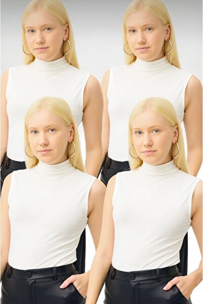 hashtag Γυναικείο Αμάνικο Φορμάκι 4 τεμαχίων από ΒΙΣΚΟΝ, Φορμάκι με ψηλό λαιμ...