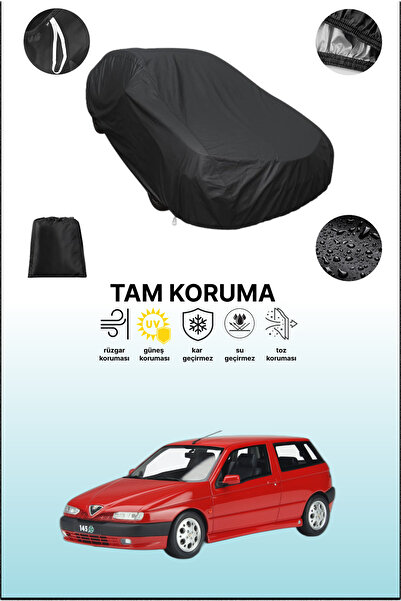 dokaca غطاء سيارة متوافق مع سيارة ألفا روميو 145 1994 - 2000 باللون الأسود، غ...