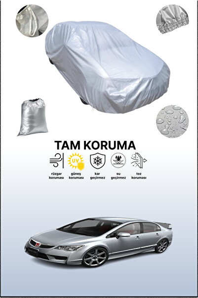 dokaca غطاء سيارة رمادي متوافق مع هوندا سيفيك تايب-آر 2008 - 2010، غطاء سيارة...