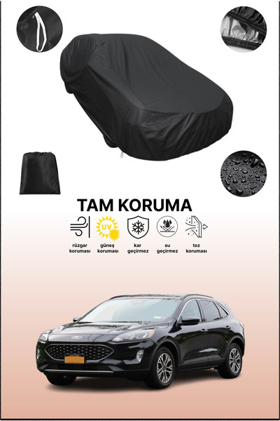 dokaca غطاء سيارة متوافق مع فورد إسكيب 4 باللون الأسود، غطاء واقي، غطاء سيارة