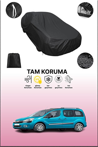 dokaca غطاء سيارة متوافق مع سيتروين بيرلينجو 2012 - 2015، لون أسود، غطاء واقي...