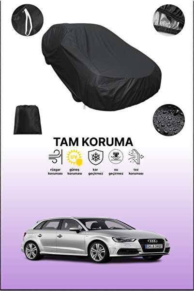 dokaca غطاء سيارة متوافق مع أودي A3 سبورتباك G-Tron 2013 - 2016، غطاء واقي، غطاء سيارة أسود