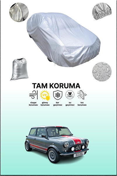 dokaca غطاء سيارة ميني كوبر رمادي اللون، متوافق مع غطاء السيارة، غطاء واقي