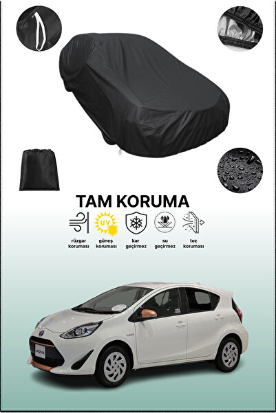 dokaca غطاء سيارة أسود متوافق مع تويوتا أكوا كروس أوفر 1، غطاء واقي، غطاء سيارة