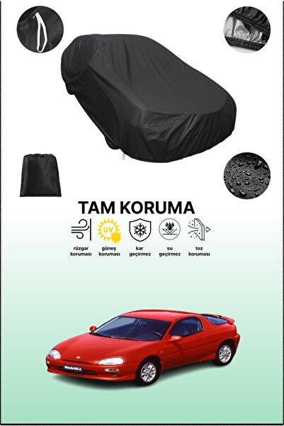 dokaca غطاء سيارة متوافق مع مازدا Mx-3 1991 - 1998، غطاء واقي، غطاء سيارة أسود