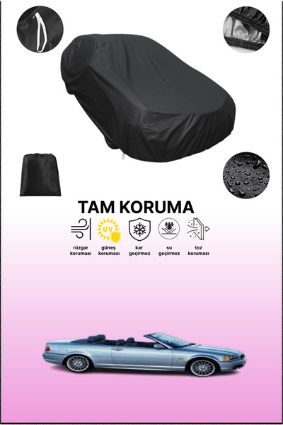 dokaca غطاء سيارة متوافق مع سيارة بي إم دبليو 3 سيريز كابريوليه (E46) 2000 - ...