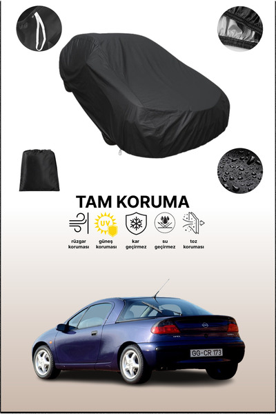 dokaca Black Opel Tigra 1994 - 2000 Compatible Car Tarpaulin, Protective Cove...