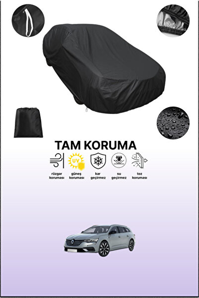 dokaca غطاء سيارة متوافق مع سيارة رينو تاليسمان إستيت باللون الأسود، غطاء واق...