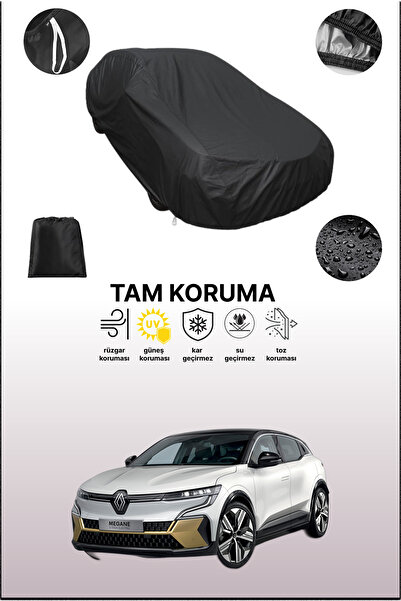 dokaca غطاء سيارة أسود متوافق مع سيارة رينو ميجان إي-تك الكهربائية، غطاء واقي...