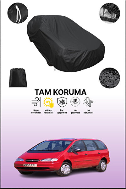 dokaca غطاء سيارة متوافق مع فورد جالاكسي 1995 - 2000، لون أسود، غطاء واقي، غط...